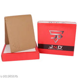Beige faux leather JnD album wallet, durable design with 11 card slots and 2 secret compartments, free size (12cm x 9cm), made in high-quality PU leather
