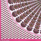 Multicolor Rajasthani Jaipuri double bedsheet set, featuring 2 pillow covers in 180 TC high-quality cotton. Vibrant ethnic motifs add charm to bedroom decor