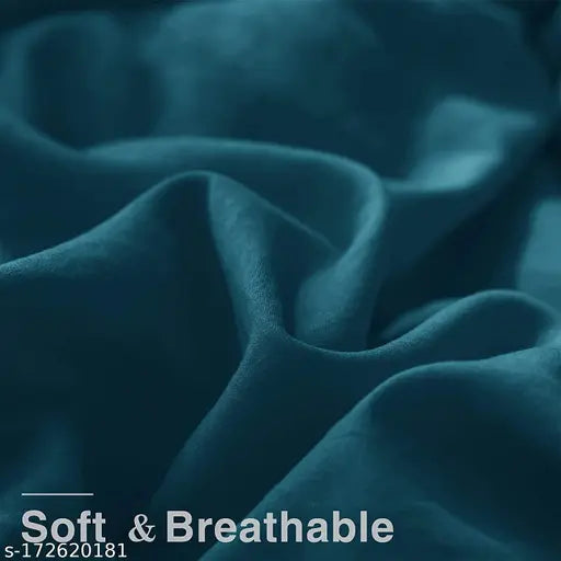 Teal-Sky reversible microfibre king comforter, premium 250 GSM for heavy winter use, ideal thread count 210, 90x100 inches