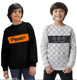 Diamond Art Collection kids attractive long-sleeve sweatshirt, printed net design, vibrant colors, size 3-4 years or 5-6 years, India origin