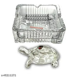 Ravishing Idols glass figurines (Tortoise/Turtle/Kachua), premium Feng Shui showpieces, India origin