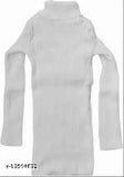 White wool sweaters pack of 2 for girls, self-design with long sleeves in various sizes from 0-3 months to 12-18 months