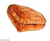 GKM floral double mink-effect polyester blanket for heavy winter, vibrant floral pattern on microfiber fabric