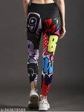 Striped modal yoga track pant, comfortable and stretchable for gym & yoga classes, available in sizes 24-44 (India origin)