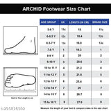 Velcro sports sandals for boys, durable acrylic sole and EVA material. Stylish, lightweight, comfortable pair perfect for daily wear. Kids casual slippers suitable for indoor and outdoor use. Made in India