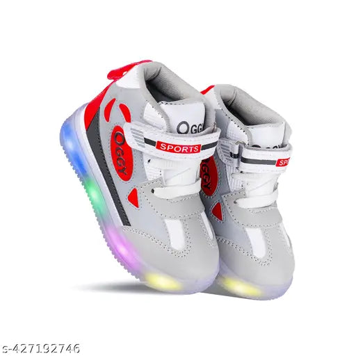 Synthetic and PVC LED casual sneakers for kids, colorblocked design by N2PRO. Ideal for boys aged 18 months to 4 years old, lightweight and comfortable sports shoes from India