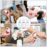 Multicolor refillable travel containers for cosmetics, leak-proof fine mist hair spray bottles and essential oils, made from high-quality PETG plastic suitable for travel and daily use