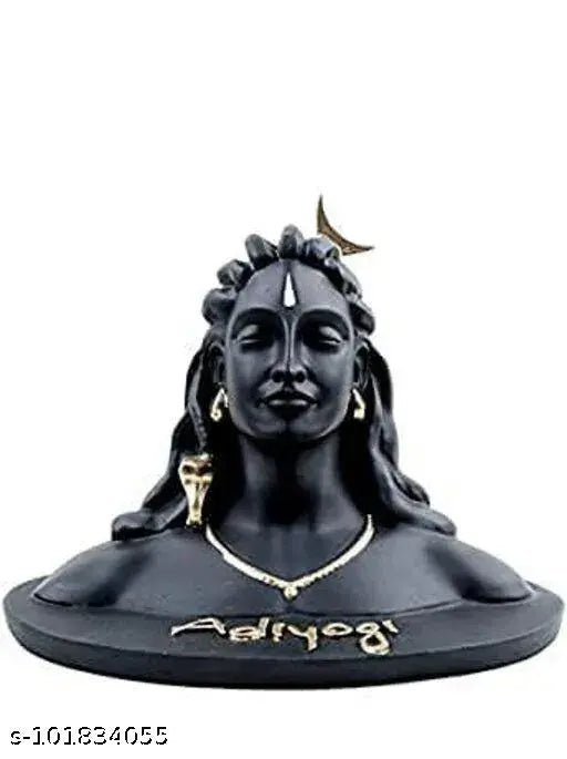 Resin Adiyogi Mahadeva Statue, Indian God Idol for home & car decor