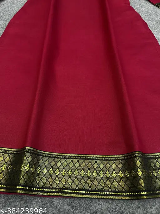 Slub cotton straight kurti with lace border for women, solid combo of S, M, L, XL, XXL, and 4XL sizes