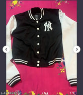 Woolen kids winter crop black jackets, solid pattern for 10-16 years, Indian made