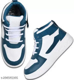 Synthetic casual shoes for boys, colorblocked style, lightweight, lace-up fastening, ideal sizes: 4-4.5yrs, 4.5-5yrs, 5-5.5yrs, Made in India