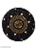 Golden black embroidered cotton Islamic caps (pack of 2), traditional prayer caps on display