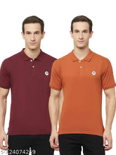Men's Matty Lycra Cotton Polo T-Shirt, HOLDIT COMBO solid design, comfortable fit, Indian origin