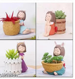 Attractive resin circular planters set of 4, ideal for indoor gardening in India