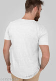 White polyester t-shirt with Mahakal printed circular design, Jai Shree Mahakal on short sleeves. Indian handmade sacred art on apparel