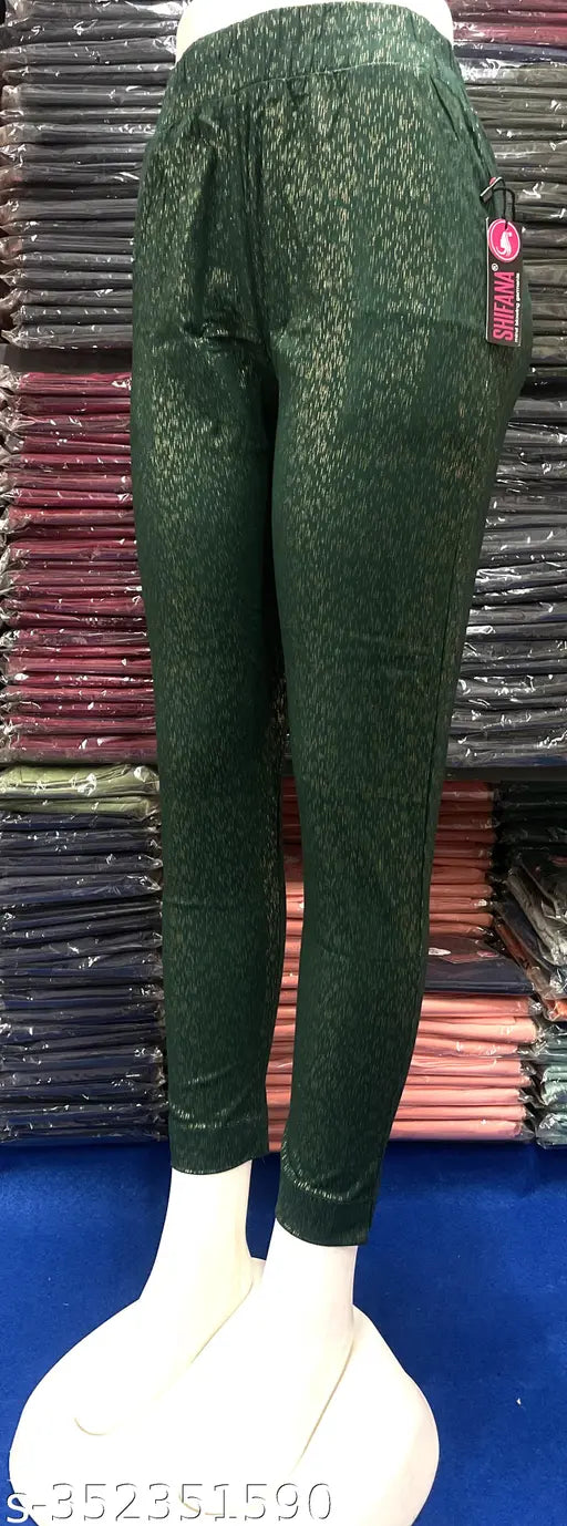 Trending crepe women's pants, solid pattern, long-lasting cotton blend for all occasions