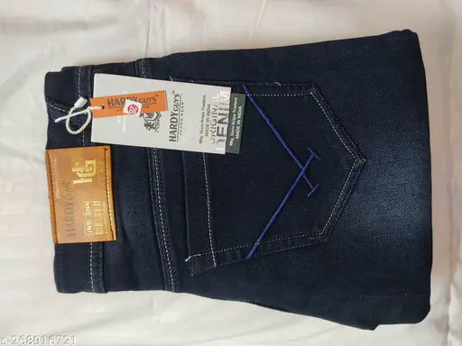 Denim dyed/washed attractive men's jeans, smart fit for Indian sizes 28