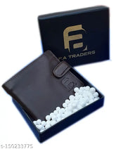 Brown genuine leather bifold wallet, RFID protected. High-quality men's formal wallet with 5 compartments, solid design, and limited edition. Made in India