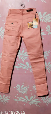 Stylish, comfortable cotton trousers in solid lycra, stretchable for men or women, Indian-made