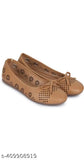Synthetic leather ballerinas for women - Stylish belly shoes (CEAM), solid pattern, slip-on style, available in sizes IND-3 to IND-9 from India