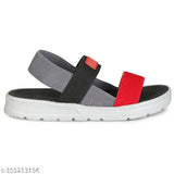 Boys striped net Lycra sandals with EVA sole, ideal for indoor/outdoor play on 5-16 years feet (India)