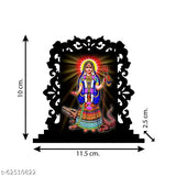 Multi-colored acrylic Khodiyar maa statue for car, home decor, office study table - divine gift item