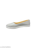 Grey synthetic slip-on sneakers for women's and girls' everyday use, perfect for school, college, or wedding parties from BALLYFOOTS