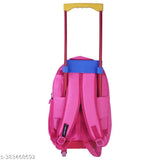 Pink waterproof polyester Indian Riders UNIQUE BAG school trolley, 18 inches, durable and spacious for school essentials