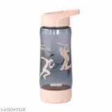 Peach Space Oreo sipper water bottle (600ml) - Durable sports theme kids' water bottle, easy for toddlers and school use