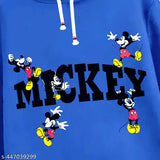 Multi-colored cotton blend KUCHIPOO boys' winter hoodie, single size, perfect for cool weather play