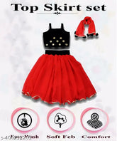 Georgette embellished lehenga-choli for girls (4-5yrs), Indian ethnic wear with mirror and lace detail