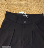 Black cotton blend Korean 5 pocket cargo pants, high-waist and wide leg, made for all-day comfort and breathability