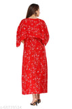 Printed rayon long kurti for regular wear, flared design in short sleeves. Handwoven Indian ethnic fashion." (108 characters)
