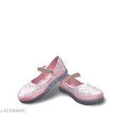 Colorblocked patent leather girls' bellies with light-up sole, size 5-5.5 years, India origin