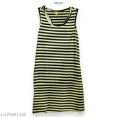 Black and yellow striped backless off-shoulder long top women's western casual dress made of cotton, sleeveless with a trendy 90s vibe