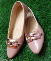Patent leather casual partywear and formal belly, woven design ballerinas in multiple sizes (IND-3 to IND-8) from India