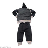 Cotton blend full sleeve kids bomber jacket (pack of 1), solid colored winter wear for boys in sizes from 0-3 Months to 3-4 Years. Made in India