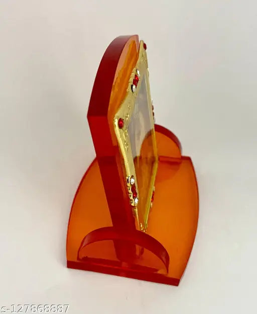 Acrylic Idol Khatu Shyam ji statue for car dashboard, home decor, office or study table - Indian spiritual gift art