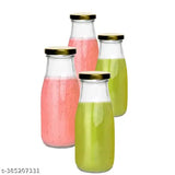 Transparent Xenon Cart glass milk bottles (250ml & 500ml), leak-proof for juice shakes and cold coffee, dishwasher safe, BIS/ISI certified, Indian-made lifestyle accessory