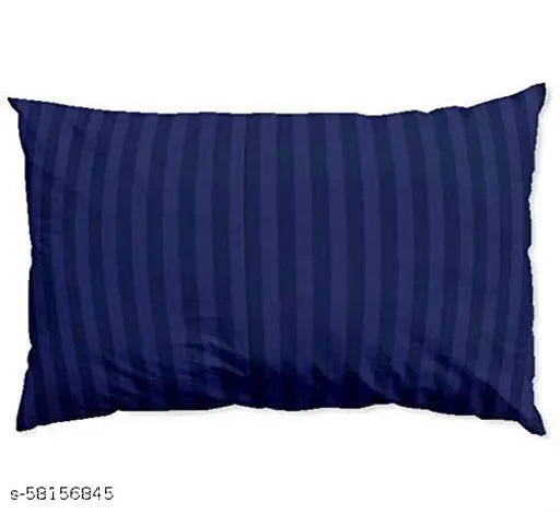 Aqua Blue King-sized AKIN 220 TC Glace Cotton Satin Stripes Double Bedsheet & Pillow Cover, ideal for hotels or guest houses, home use, 90 x 100 inches, quality and comfort in every thread