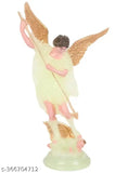 Multicolor KSB Western Angel Character Figurine, plastic god idol (8cm L x 4cm B x 13cm H), glows in the dark for home altar or gifts
