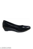 Stylish black synthetic ballerinas for women - Slip-on ballet flats, value for money