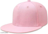 Pink Cotton Snapback Cap - Modern, Breathable, Unisex Fashion Accessory for Outdoor Activities (India)