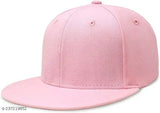 Pink Cotton Snapback Cap - Modern, Breathable, Unisex Fashion Accessory for Outdoor Activities (India)