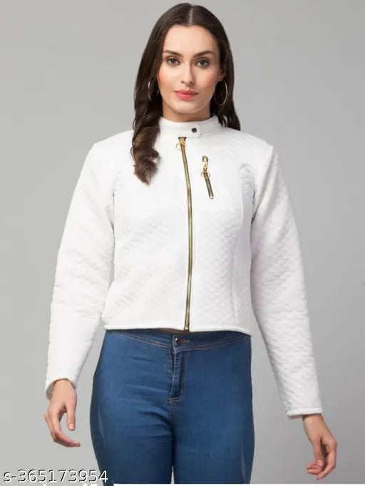 Quilted polyester winter jacket for women and girls, lightweight, trendy design, XS-L sizes available