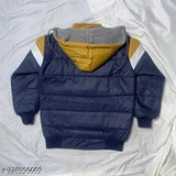 Colorblocked nylon boys jackets & coats for toddlers, yellow, red, mustard, royal navy blue, black, and lgray. Club kids style with long sleeves, suitable for ages 1 year - 8 years. Made in India