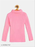 Long sleeve embroidered net sweaters, thermal inner wear for kids. High neck t-shirt in sizes 0-6M to 5-6Y. Made in India