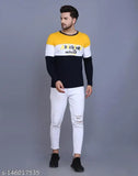 Cryptic men's long sleeve cotton blend t-shirt with printed net pattern, comfortable and stylish, size S (18in x 27.5in), bio-dyed, made in India