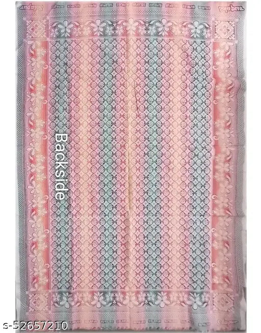 Multicolor floral print pure cotton Solapur blanket, soft and vibrant for mild winter adults
