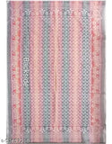 Multicolor floral print pure cotton Solapur blanket, soft and vibrant for mild winter adults